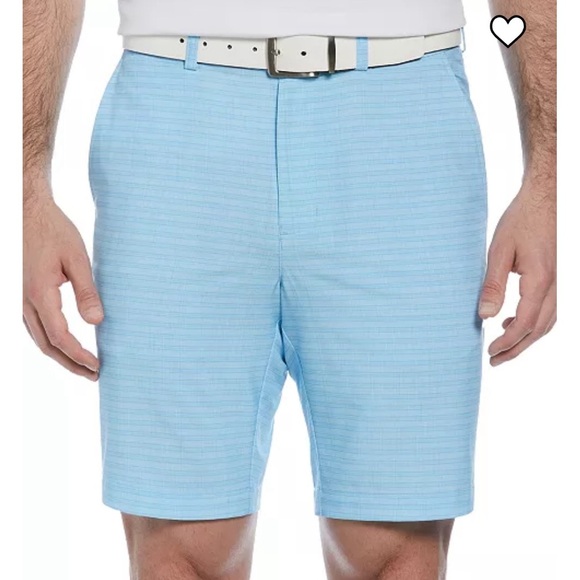 PGA TOUR Golf Shorts Men’s 42 Light Blue Chino Flat Front Performance 8” NWT - Picture 1 of 5